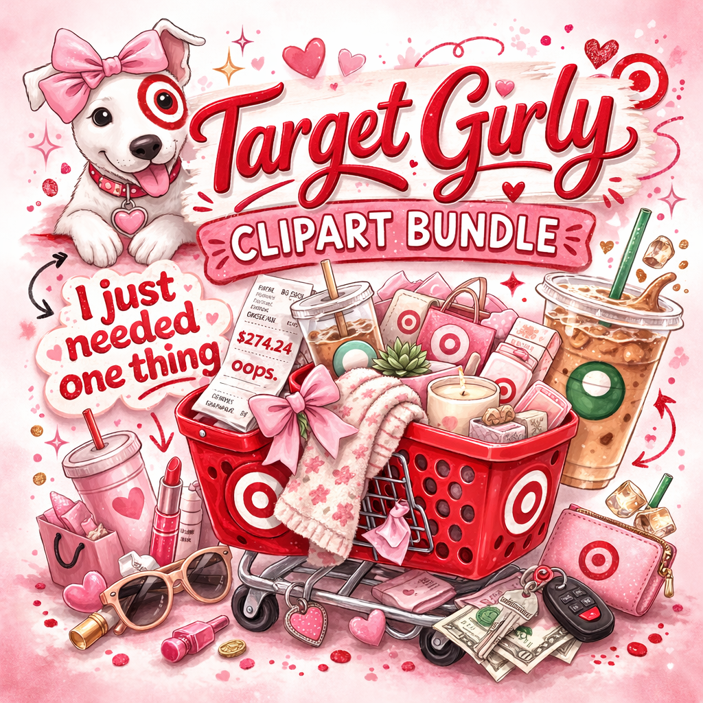 Target Girly Clipart Bundle